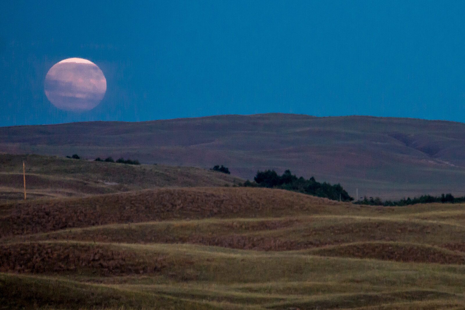 Moonrise over the Sandhills
